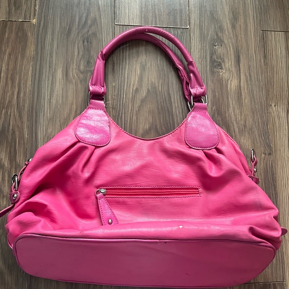 Vintage Betty Boop Bright Pink Shoulder Bag with Embroidered Patch - Picture 3 of 10